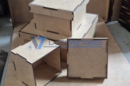 Cajas de varios tamaños y formas de 3 mm