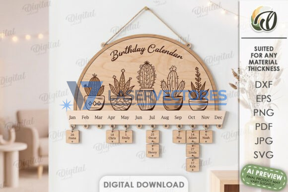Paquete de calendarios de cumpleaños familiares - Imagen 6