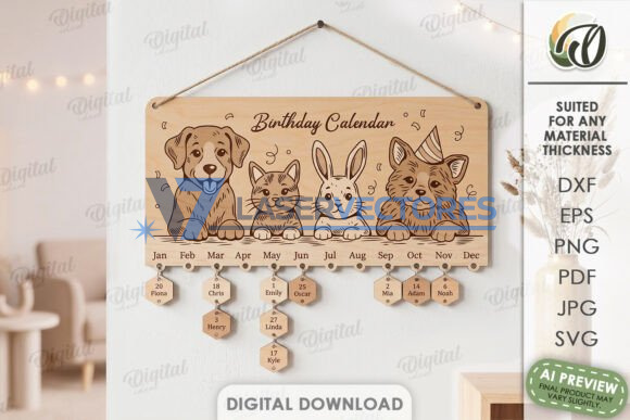 Paquete de calendarios de cumpleaños familiares - Imagen 7