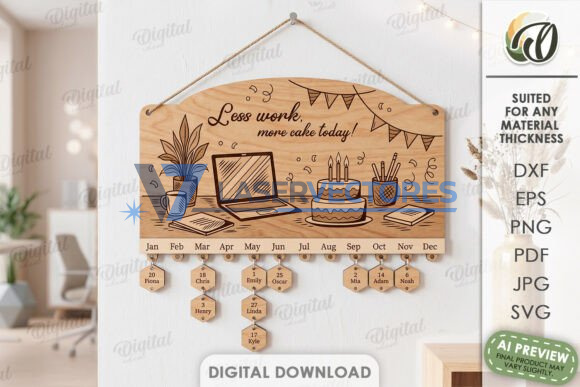 Paquete de calendarios de cumpleaños familiares - Imagen 10