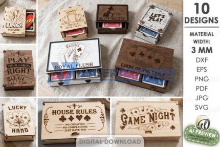 Paquete de cajas para naipes