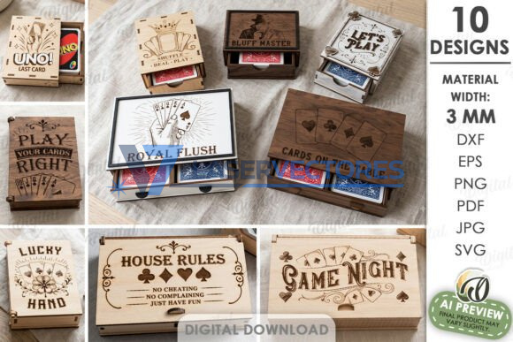 Paquete de cajas para naipes