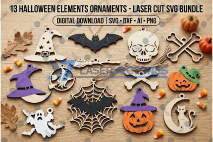 Paquete de adornos y elementos de Halloween