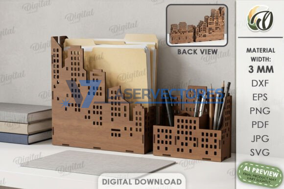 Paquete de organizadores de escritorio urbanos - Imagen 5