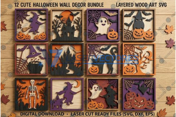 Paquete de decoración de pared de Halloween
