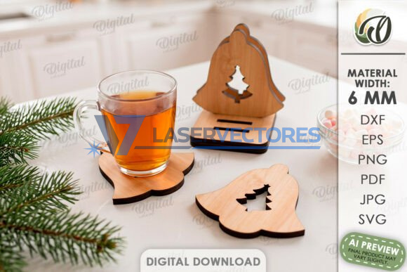 Lote de posavasos navideños - Imagen 3