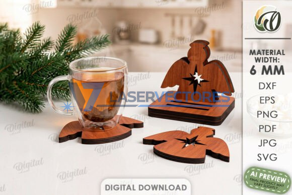Lote de posavasos navideños - Imagen 10