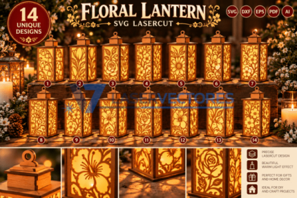 Paquetes de linternas florales