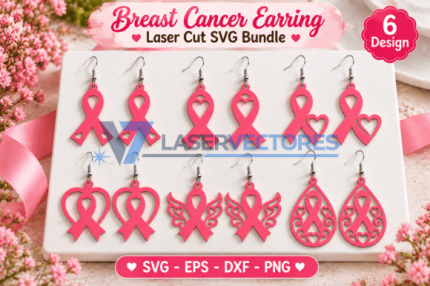 Paquete de pendientes para el cáncer de mama