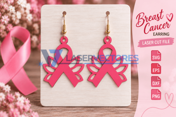 Paquete de pendientes de cáncer de mama - Imagen 3