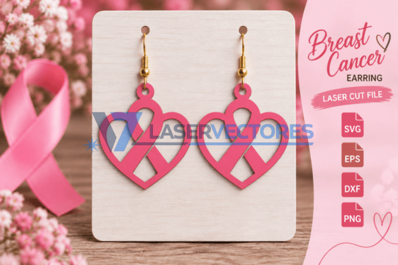 Paquete de pendientes de cáncer de mama - Imagen 4