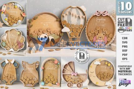 Paquete de huchas para bebés