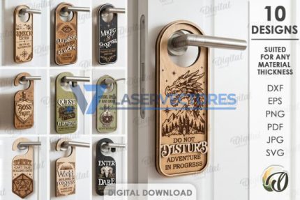 Paquete de colgadores de puerta para juegos de rol