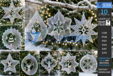 Paquete de molinillos de viento navideños