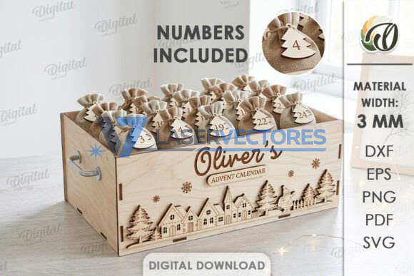 Paquete de cajas de Adviento navideñas - Imagen 9