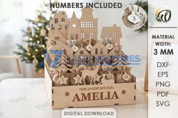 Paquete de cajas de Adviento navideñas - Imagen 11