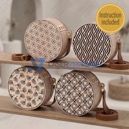 Set de 4 Bolsos Redondos Geométricos