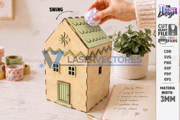 Paquete de papeleras con forma de casa - Imagen 6