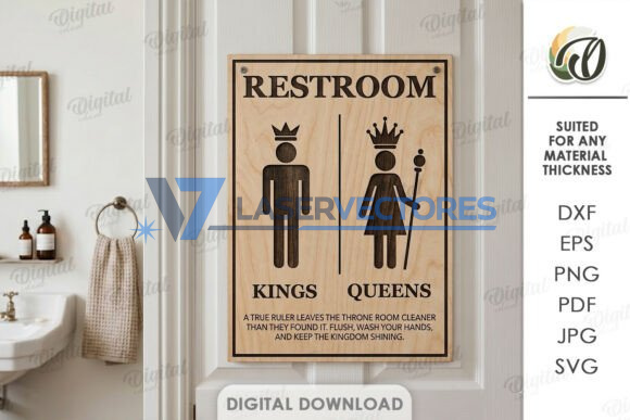 Paquete de letreros para baños - Imagen 3
