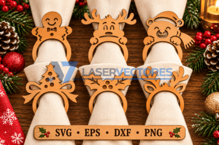 Anillos para servilletas navideñas