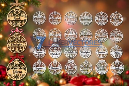 Paquete de adornos navideños