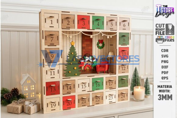 Paquete de calendarios de Adviento de Navidad - Imagen 7