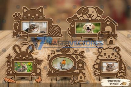 Paquete de marcos de fotos para mascotas