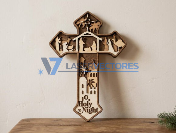 Cruz de la Natividad Navidad - Imagen 3