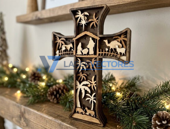 Cruz de la Natividad Navidad - Imagen 6