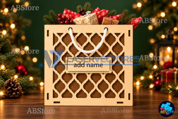 Bolsa de regalo navideña personalizada - Imagen 6