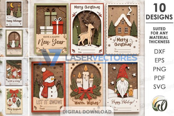 Paquete de tarjetas navideñas