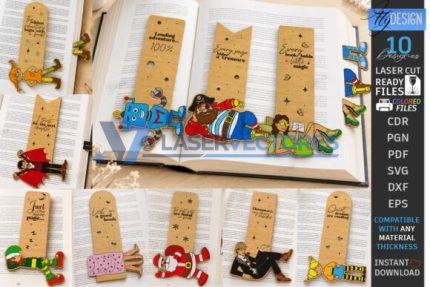 Paquete de marcapáginas con divertidas piernas
