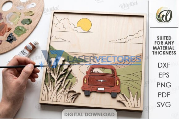 Paquete de letreros de pared para colorear por capas - Imagen 2