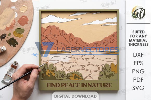 Paquete de letreros de pared para colorear por capas - Imagen 9