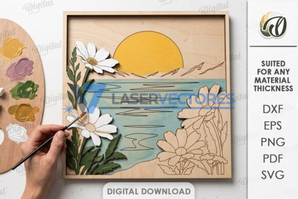 Paquete de letreros de pared para colorear por capas - Imagen 11