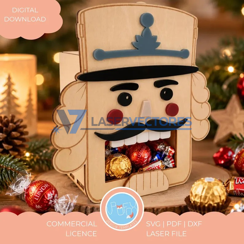 Caja de Regalo Navideña Cascanueces
