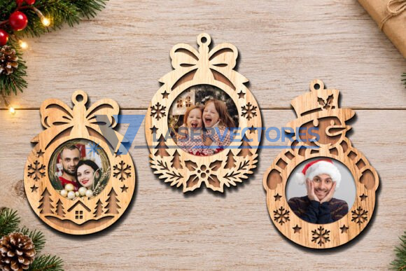 Paquete de adornos navideños para fotos - Imagen 3