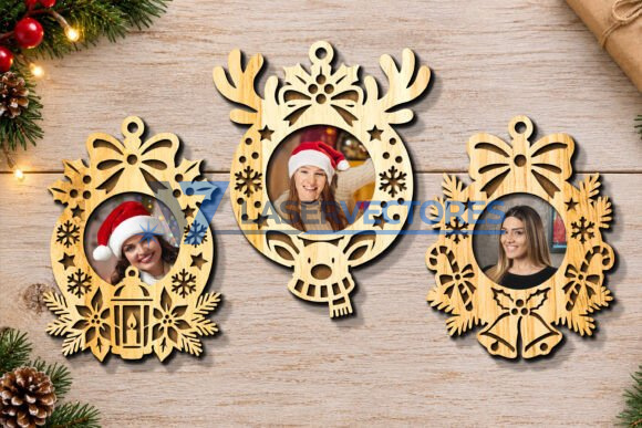 Paquete de adornos navideños para fotos - Imagen 5