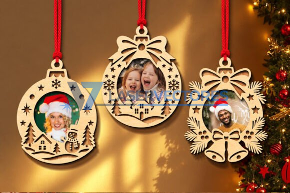 Paquete de adornos navideños para fotos - Imagen 6