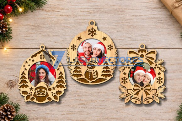Paquete de adornos navideños para fotos - Imagen 9