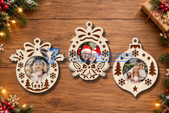 Paquete de adornos navideños para fotos - Imagen 11