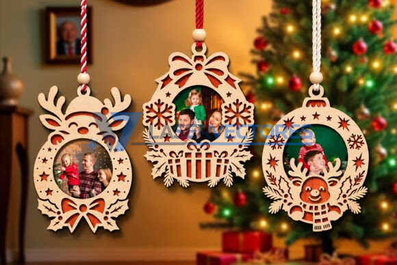 Paquete de adornos navideños para fotos - Imagen 13