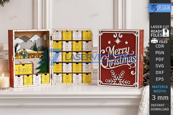 Paquete láser del calendario de adviento navideño - Imagen 2