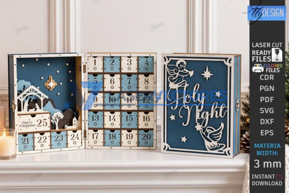 Paquete láser del calendario de adviento navideño - Imagen 3