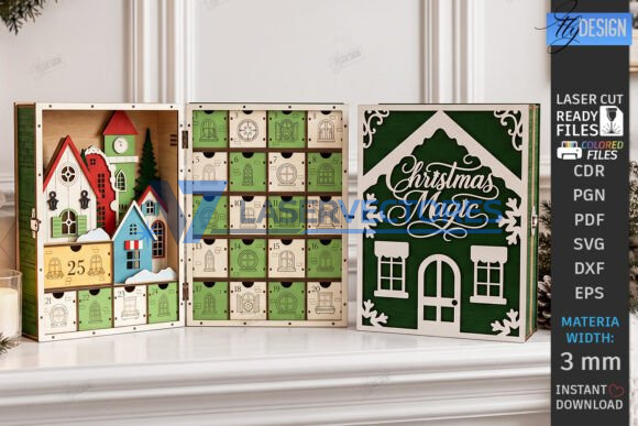 Paquete láser del calendario de adviento navideño - Imagen 4