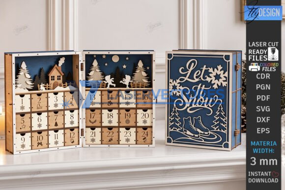 Paquete láser del calendario de adviento navideño - Imagen 5