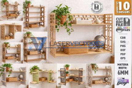 Estantería decorativa de pared